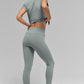 7/8 High Rise Airbrush Leggings — Lunar Grey