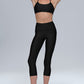 High Rise Airlift Capri — Black