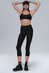 High Rise Airlift Capri — Black