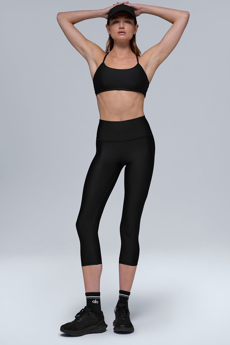 High Rise Airlift Capri — Black