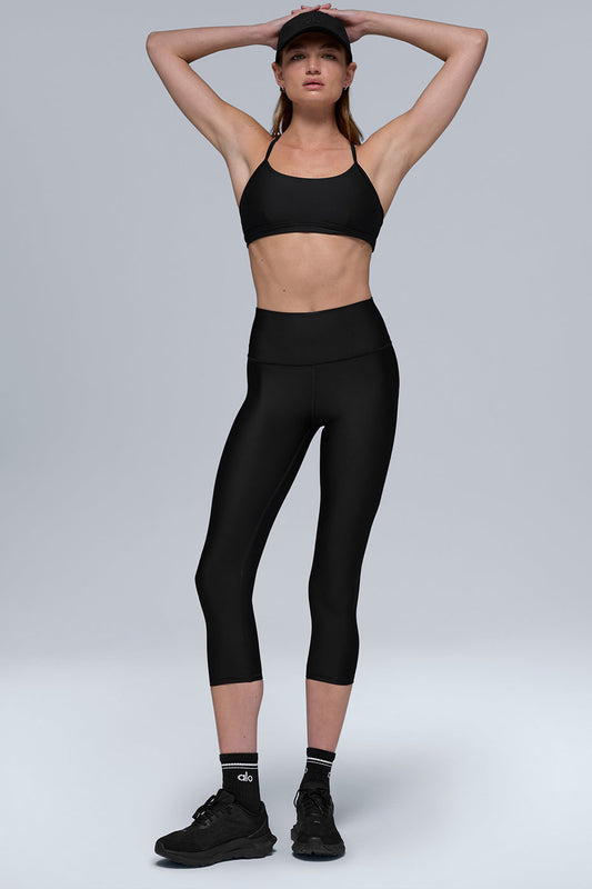 High Rise Airlift Capri — Black