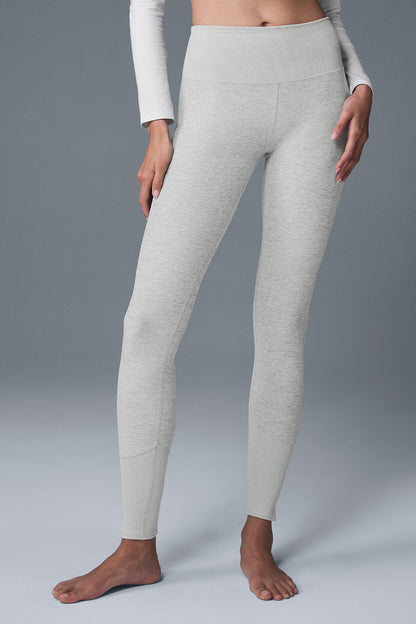 High Rise Alosoft Lounge Leggings — Athletic Heather Grey