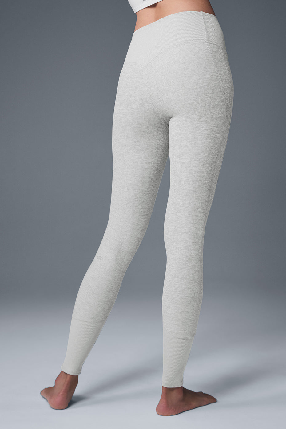 High Rise Alosoft Lounge Leggings — Athletic Heather Grey