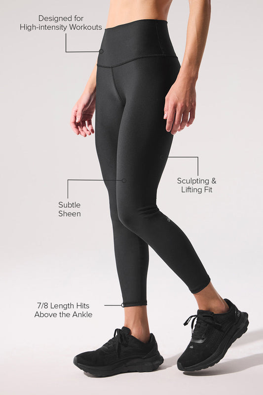 7/8 High Rise Airlift Leggings — Black