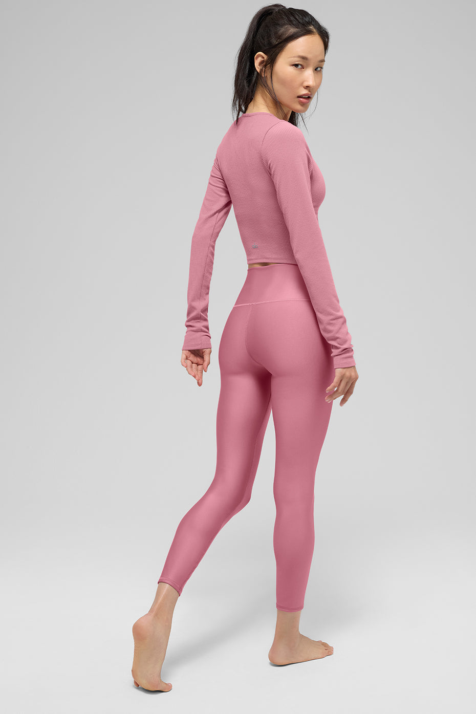7/8 High Rise Airlift Leggings — Pink Wild Rose