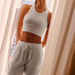Muse Joggers — White Heather