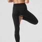 High Rise Solid Vapor Leggings — Black