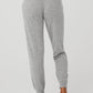 High Rise Cashmere Jet Set Pant — Dove Grey Heather