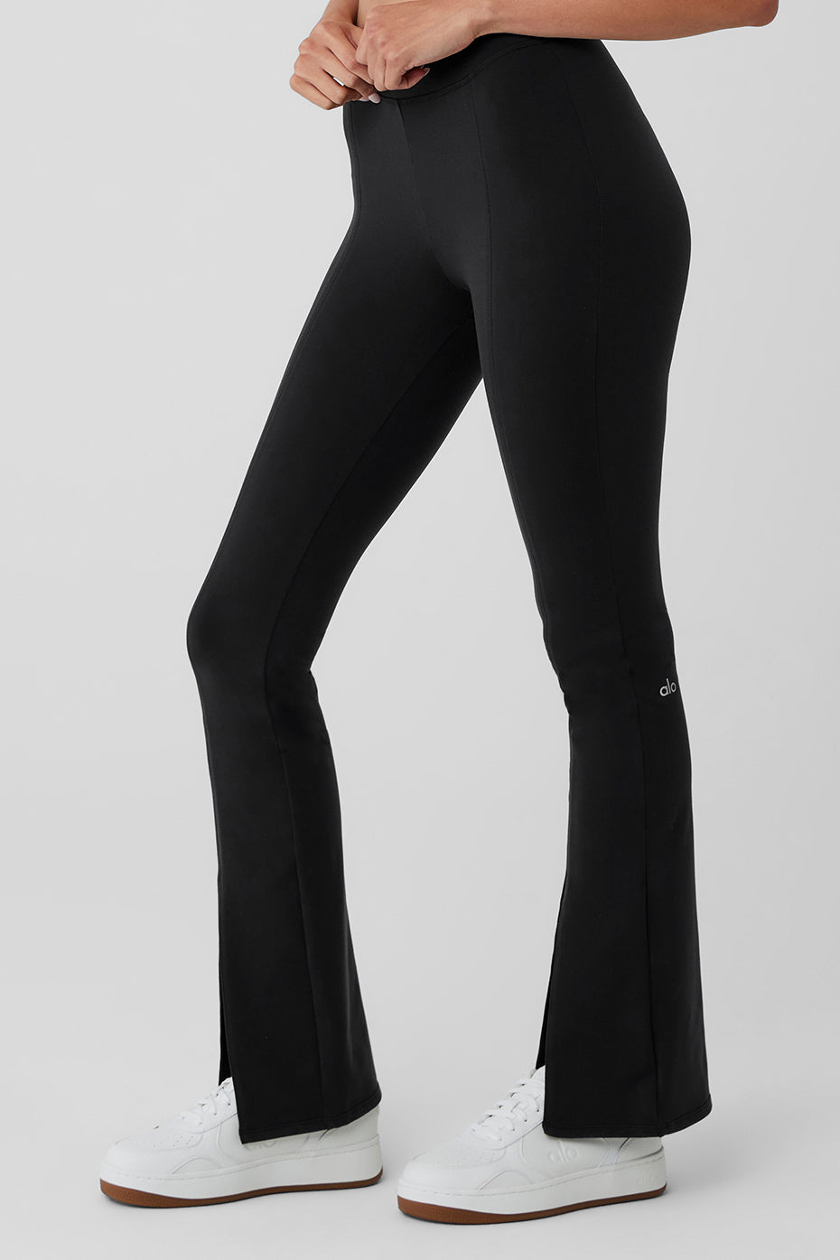 Airbrush High Rise Flutter Leggings — Black