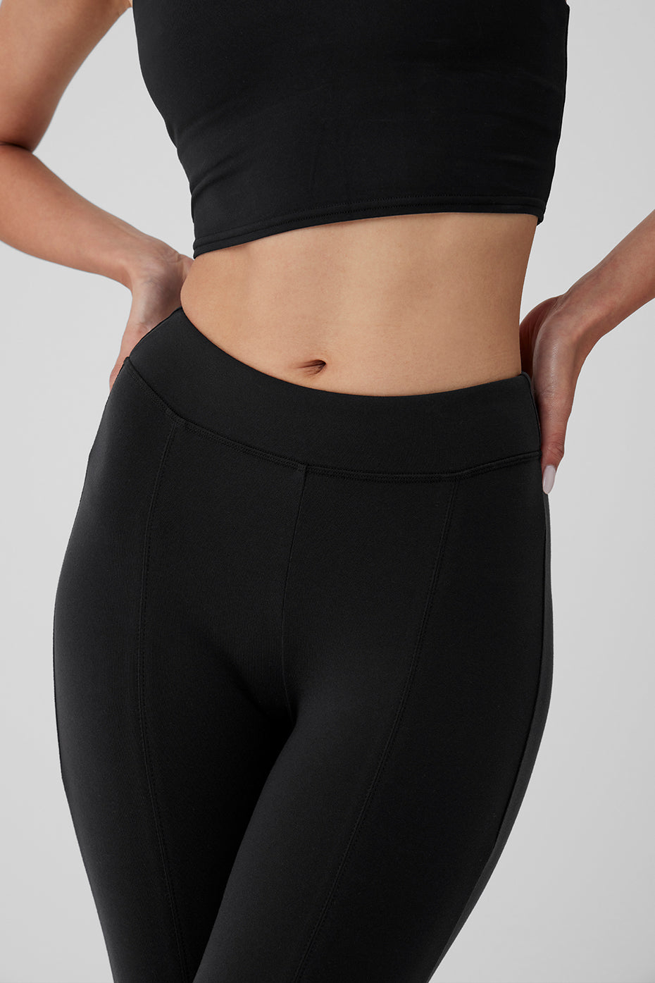 Airbrush High Rise Flutter Leggings — Black
