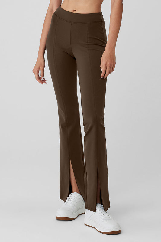 Airbrush High Rise Flutter Leggings — Espresso