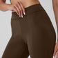 Airbrush High Rise Flutter Leggings — Espresso