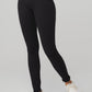 Seamless High Rise Ribbed Leggings — Black