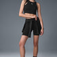 7" High Rise Biker Shorts — Black