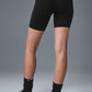 7" High Rise Biker Shorts — Black