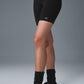 7" High Rise Biker Shorts — Black