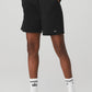 High Rise Easy Sweat Shorts — Black