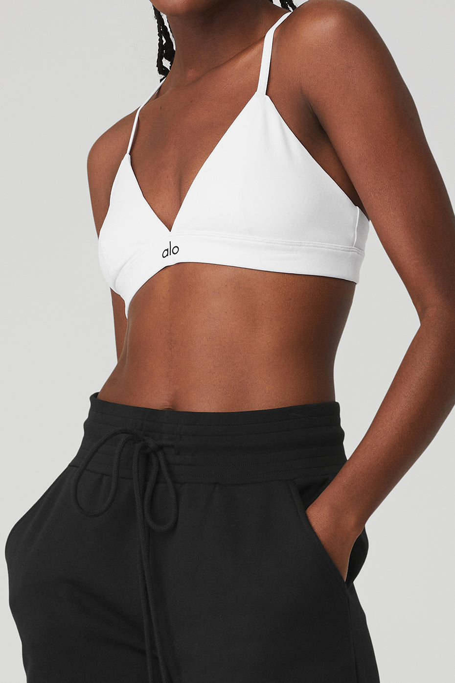 High Rise Easy Sweat Shorts — Black
