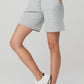 High Rise Easy Sweat Shorts — Athletic Heather Grey