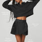 Aces Tennis Skirt — Black