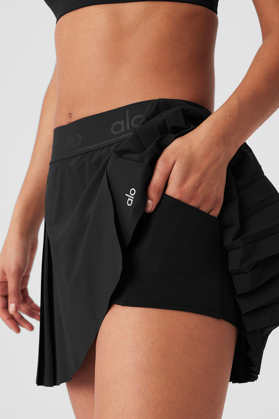 Aces Tennis Skirt — Black