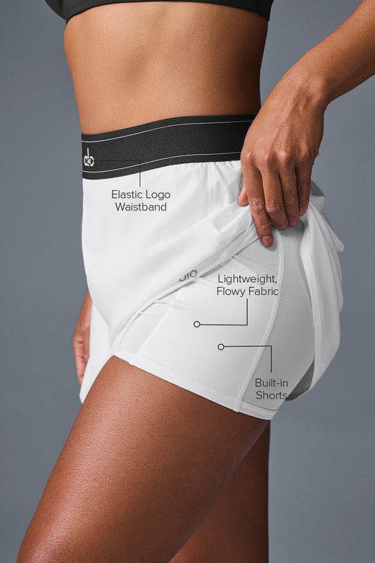 Match Point Tennis Skirt — White