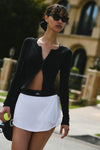 Match Point Tennis Skirt — White