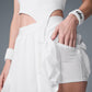 Varsity Tennis Skirt — White