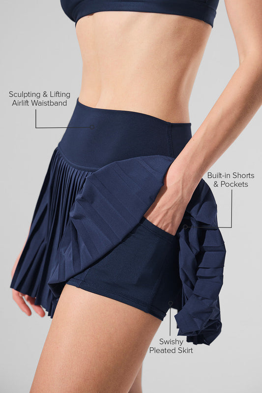 Grand Slam Tennis Skirt — Navy