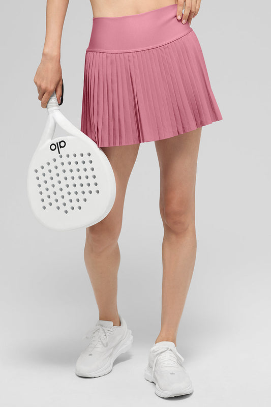 Grand Slam Tennis Skirt — Pink Wild Rose