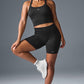 5" Seamless Ribbed Favorite Shorts — Black
