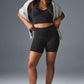 5" Airbrush High Rise Biker Shorts — Black