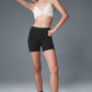 5" Airbrush High Rise Biker Shorts — Black