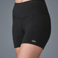 5" Airbrush High Rise Biker Shorts — Black