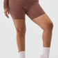 5" Airbrush High Rise Biker Shorts — Chestnut