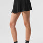 Micro Plisse Tennis Skirt — Black