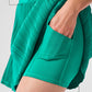 Micro Plisse Tennis Skirt — Spruce Green