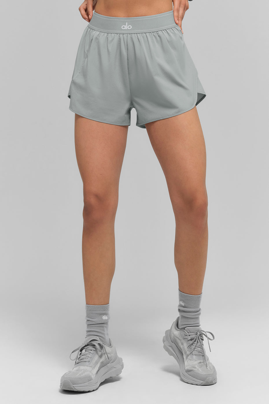 Match Point Shorts — Lunar Grey