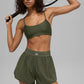 Match Point Shorts — Green Olive