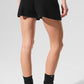 Cashmere High Rise Plush Waffle Shorts — Black