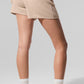 Cashmere High Rise Plush Waffle Shorts — Macadamia Blush