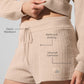 Cashmere High Rise Plush Waffle Shorts — Macadamia Blush