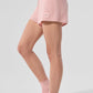 Cashmere High Rise Plush Waffle Shorts — Pink Quartz