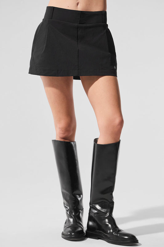 Fan Club Mini Skirt — Black