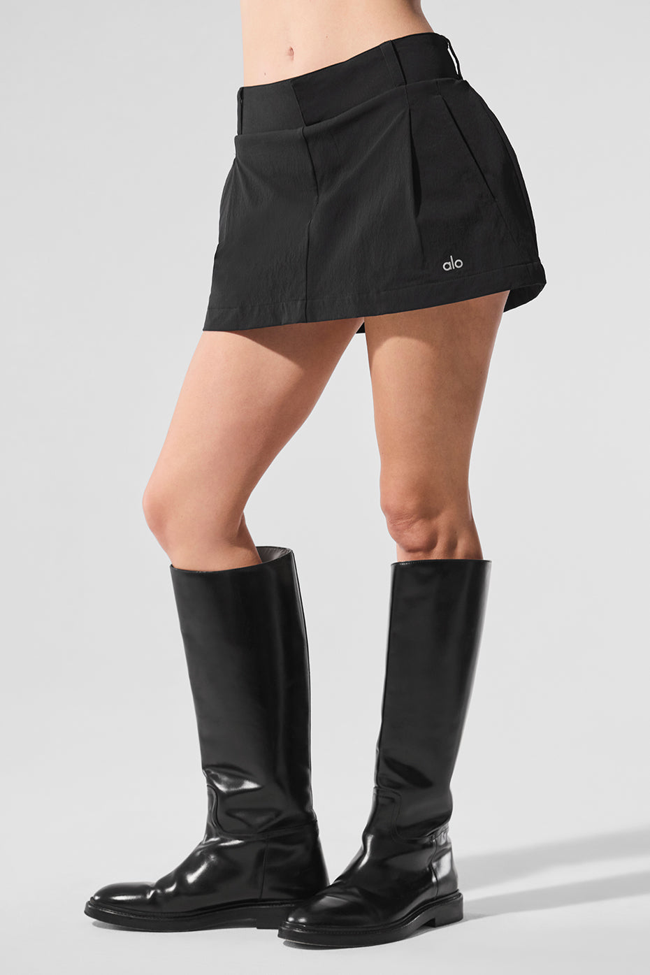 Fan Club Mini Skirt — Black