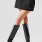 Fan Club Mini Skirt — Black