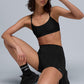 3" High Rise Airlift Shorts — Black