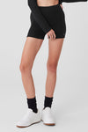 Alolux High Rise Me Time Shorts — Black