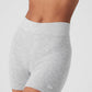 Alolux High Rise Me Time Shorts — Athletic Heather Grey