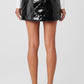 Snomoto Puffer Mini Skirt — Black